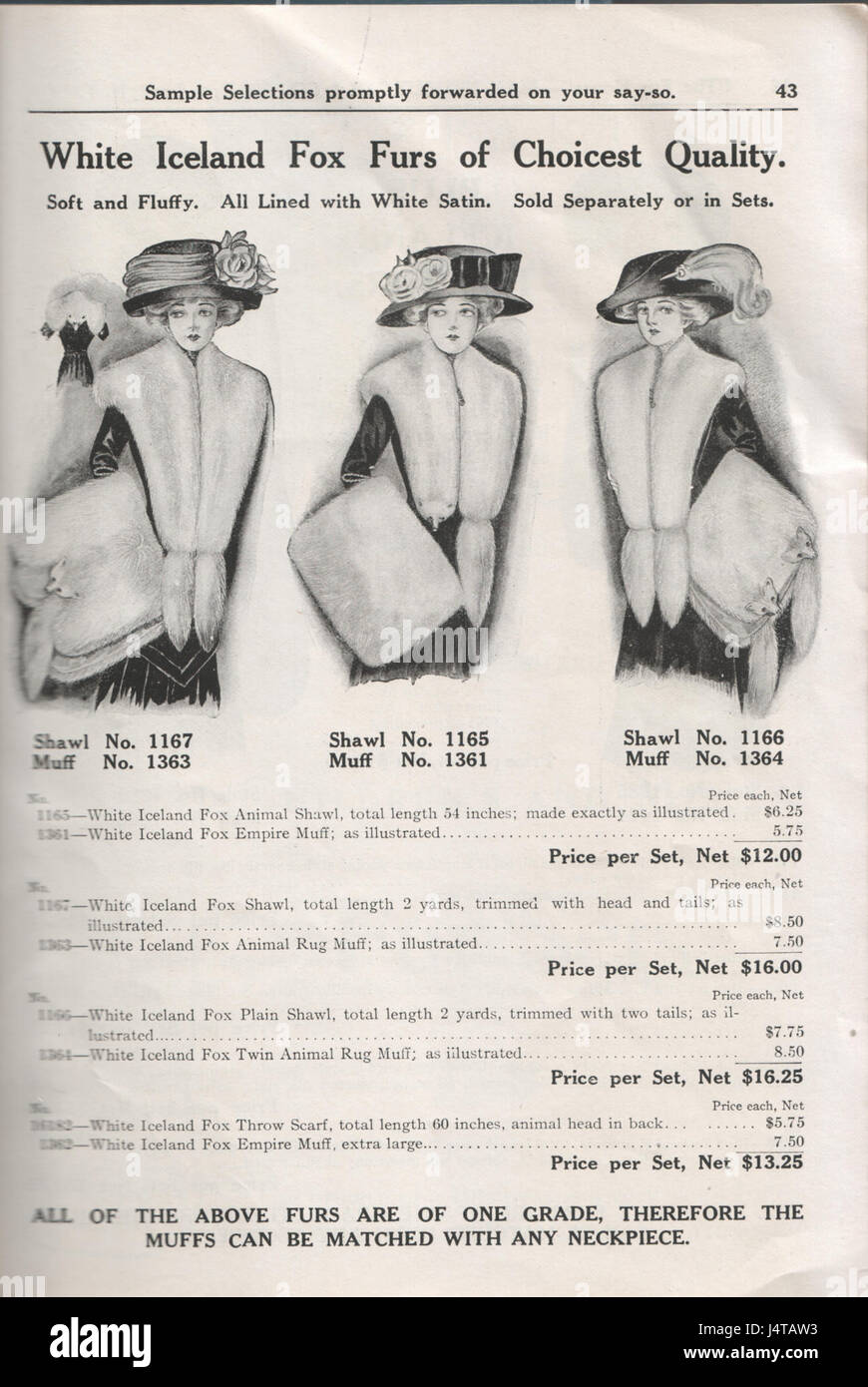 La casa di pelliccia Max Neuburger & Co, No 598 Broadway, New York, stagione 1910 1143 Foto Stock