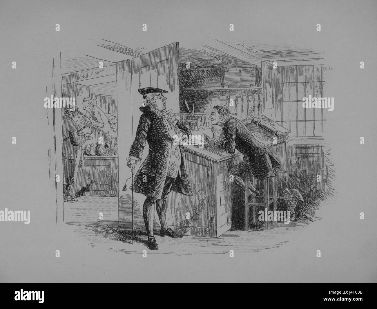 Gli scritti di Charles Dickens v20 p142 (incisione) Foto Stock