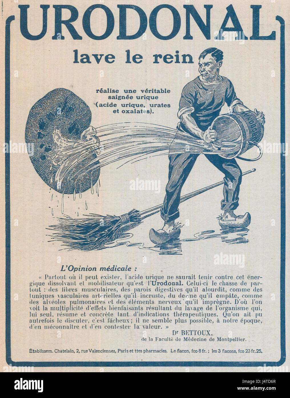 Questo riferimento a Urodonal nel numero di gennaio 20, 1918 di 'l'Illustration' verosimilmente discute un prodotto medico o farmaceutico relativo alla funzionalità renale, in quanto Urodonal è un trattamento utilizzato per la salute delle vie urinarie. Foto Stock