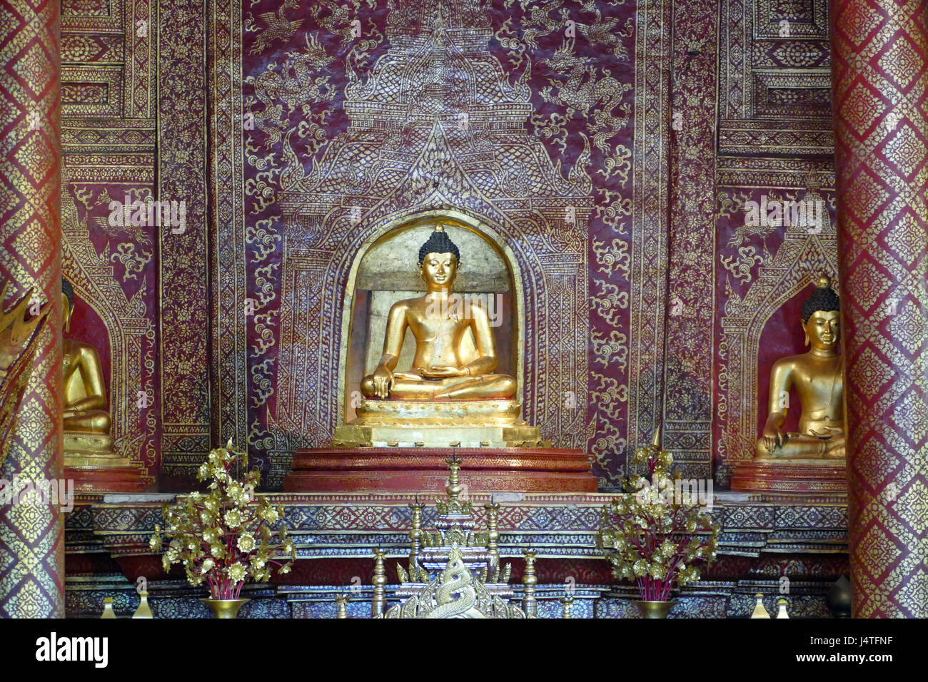 Wat Phra Singh, Chiang Mai, Thailandia Foto Stock