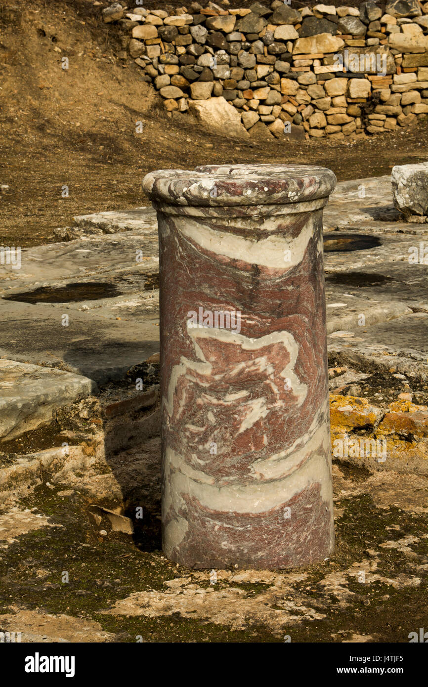 Gortyn era una città antica nel centro di creta costruito dal tempo del neolitico e fiorente in antichi greci e romani come il tempio di Apollo demonst Foto Stock