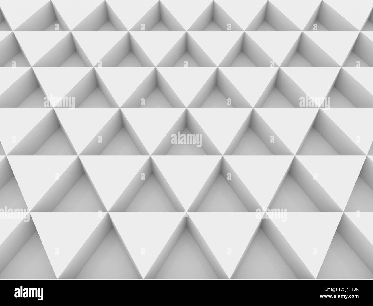 Triangoli Equilateri Bianco Sfondo Astratto 3d Rendering Foto Stock Alamy