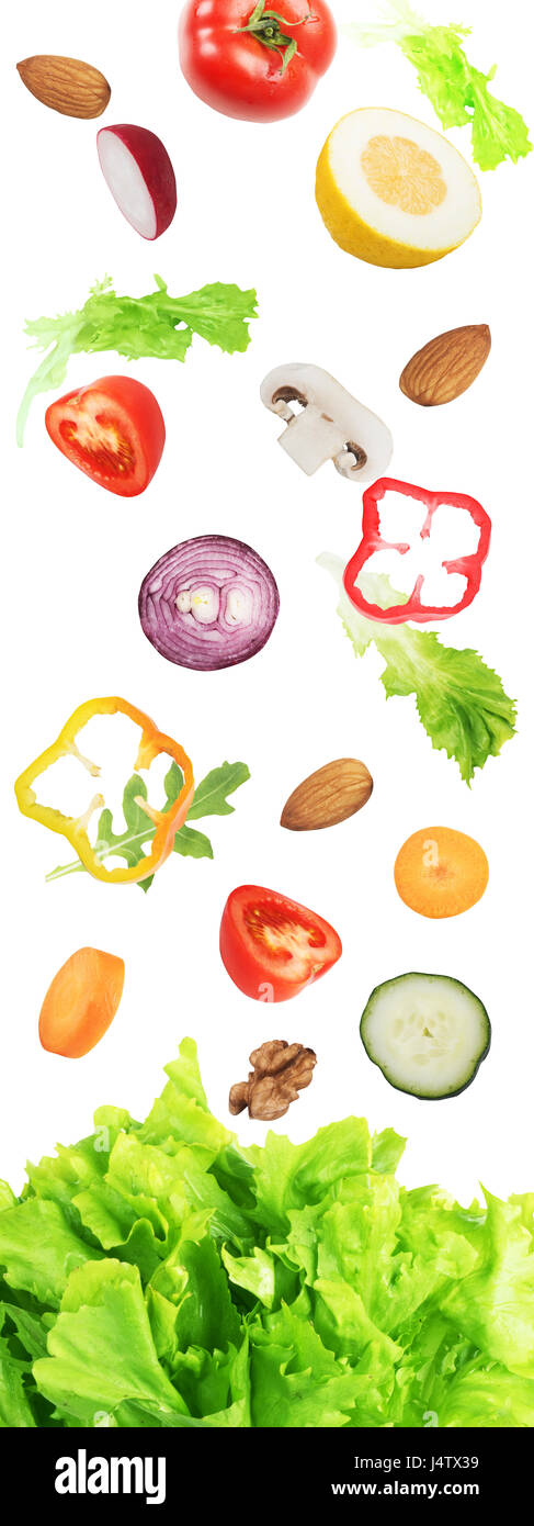 Sfondo di insalata Foto Stock