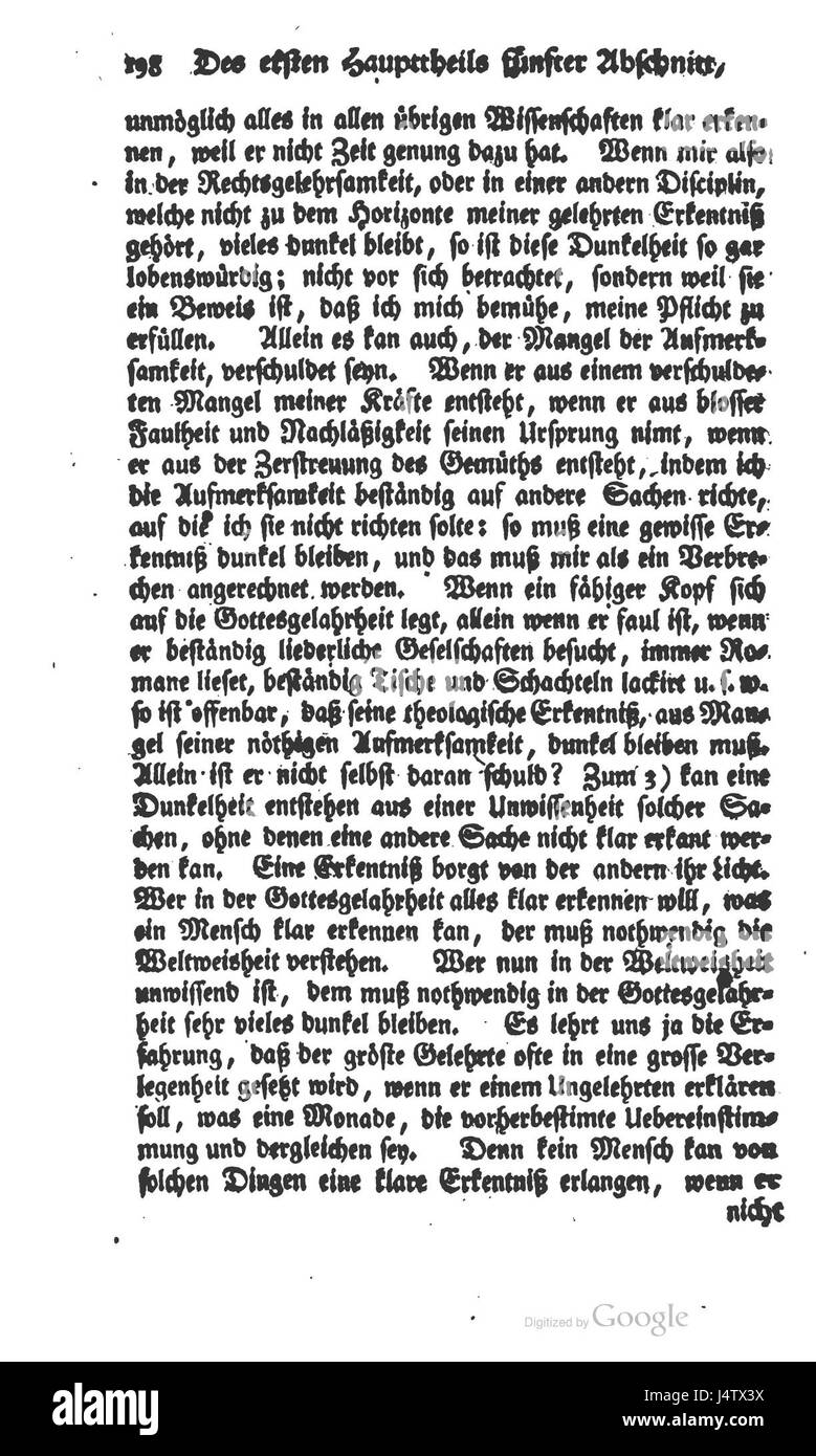 Vernunftlehre Seite 214 Foto Stock
