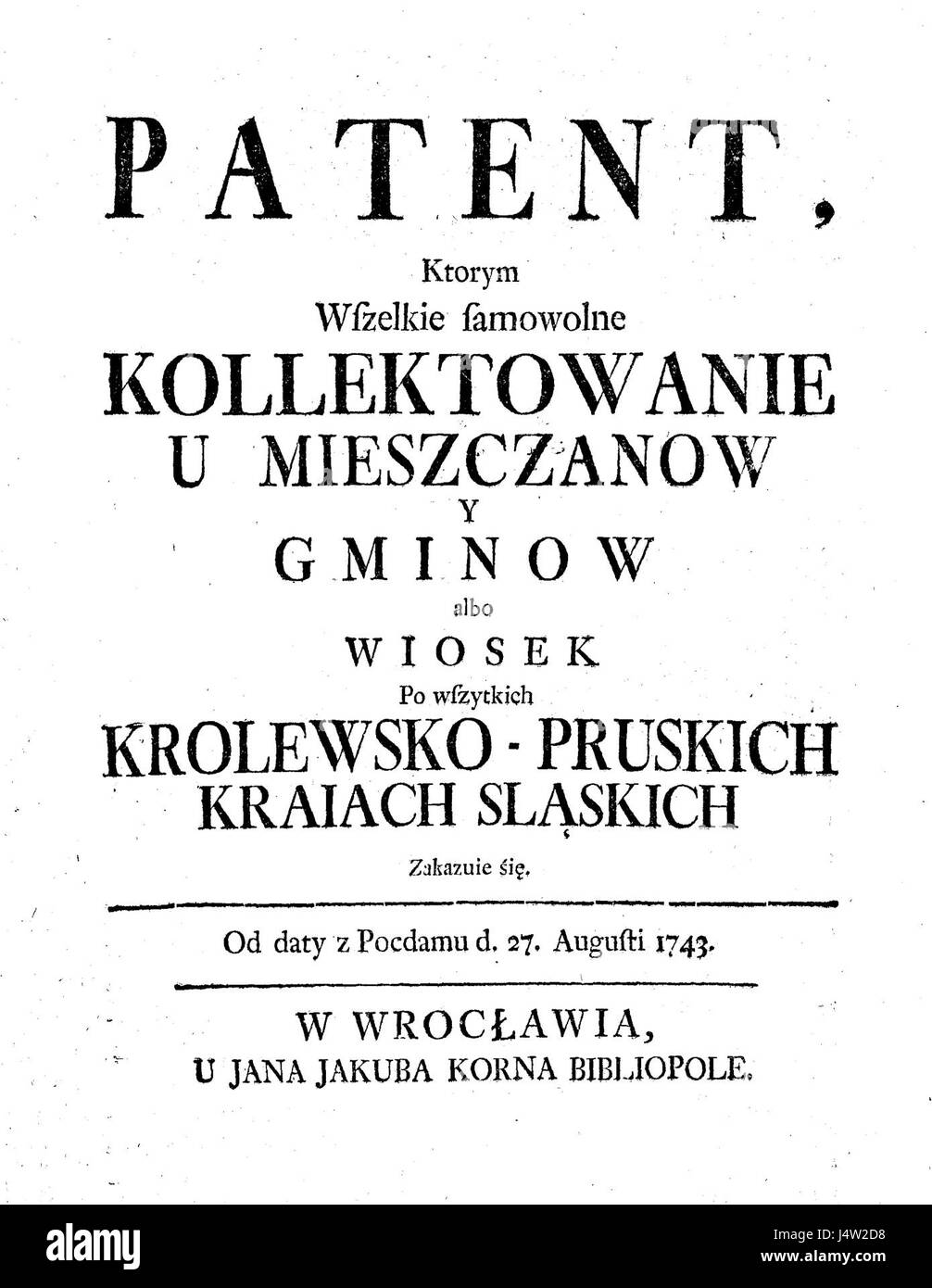 Zakaz kollektowania Foto Stock