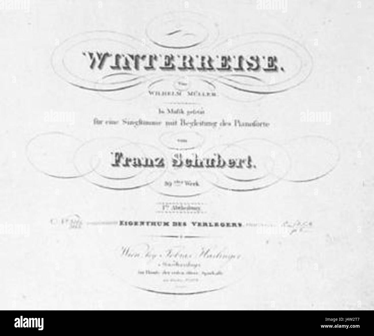 Coperchio Winterreise Foto Stock