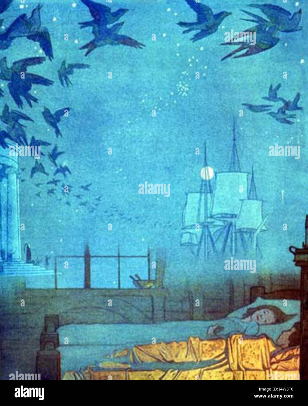 Il blue bird dreamships Foto Stock