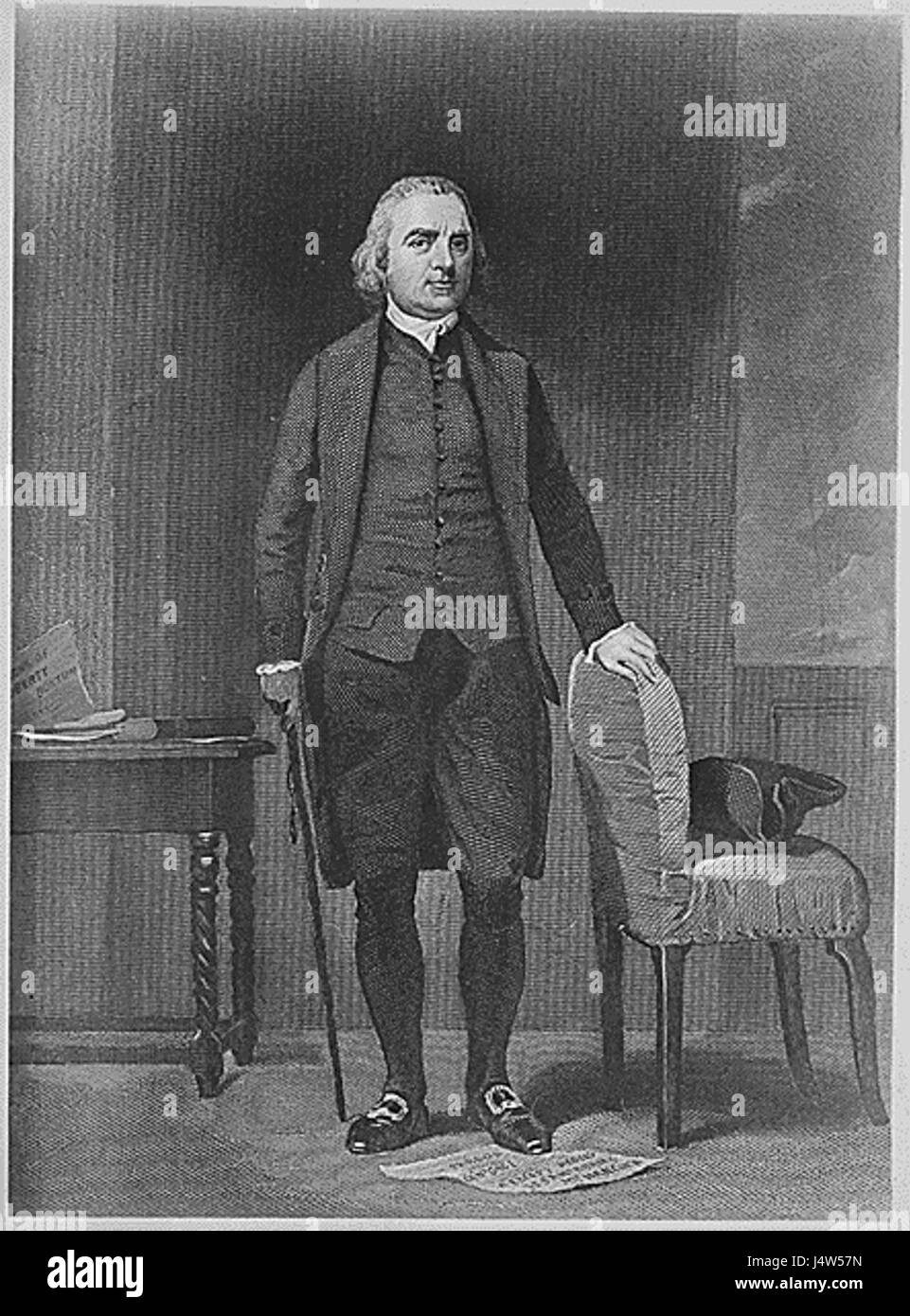 Questo ritratto di Thomas Paine, un influente attivista politico e rivoluzionario americano, cattura la figura chiave dietro opere come "il senso comune" e "la crisi americana". Gli scritti di Paine furono cruciali nella lotta per l'indipendenza americana. Foto Stock