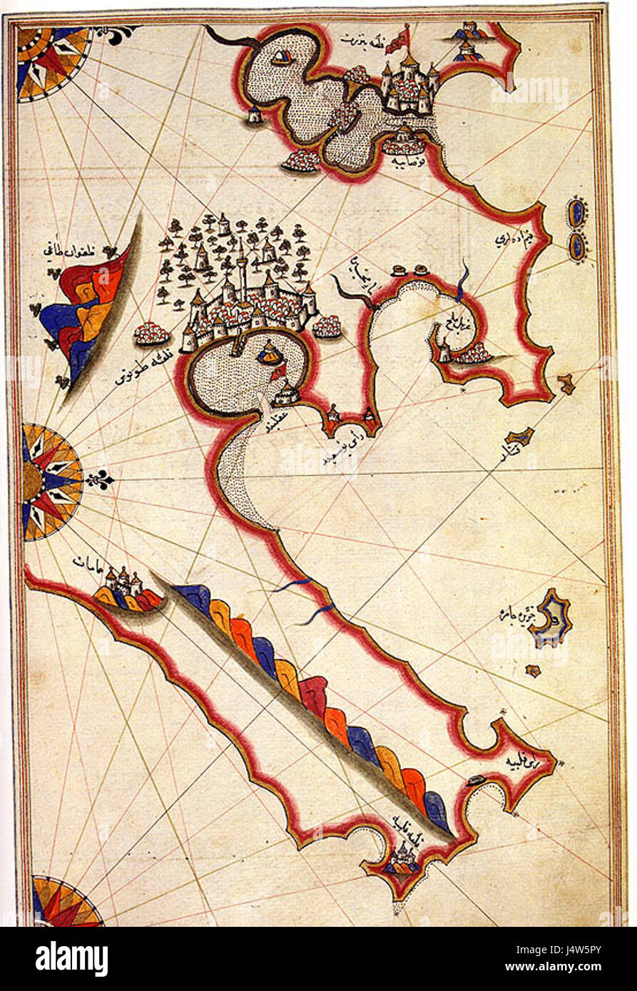 Tunisi da Piri Reis Foto Stock