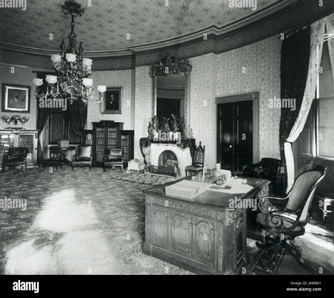 Giallo Sala Ovale 1886 Foto Stock