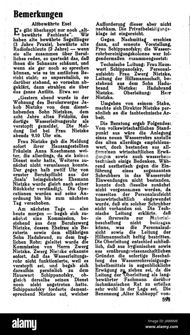 Un'edizione del 1926 di "WeltbÃ¼hne", una rivista politica e culturale tedesca, con analisi e commenti sugli eventi contemporanei. Foto Stock