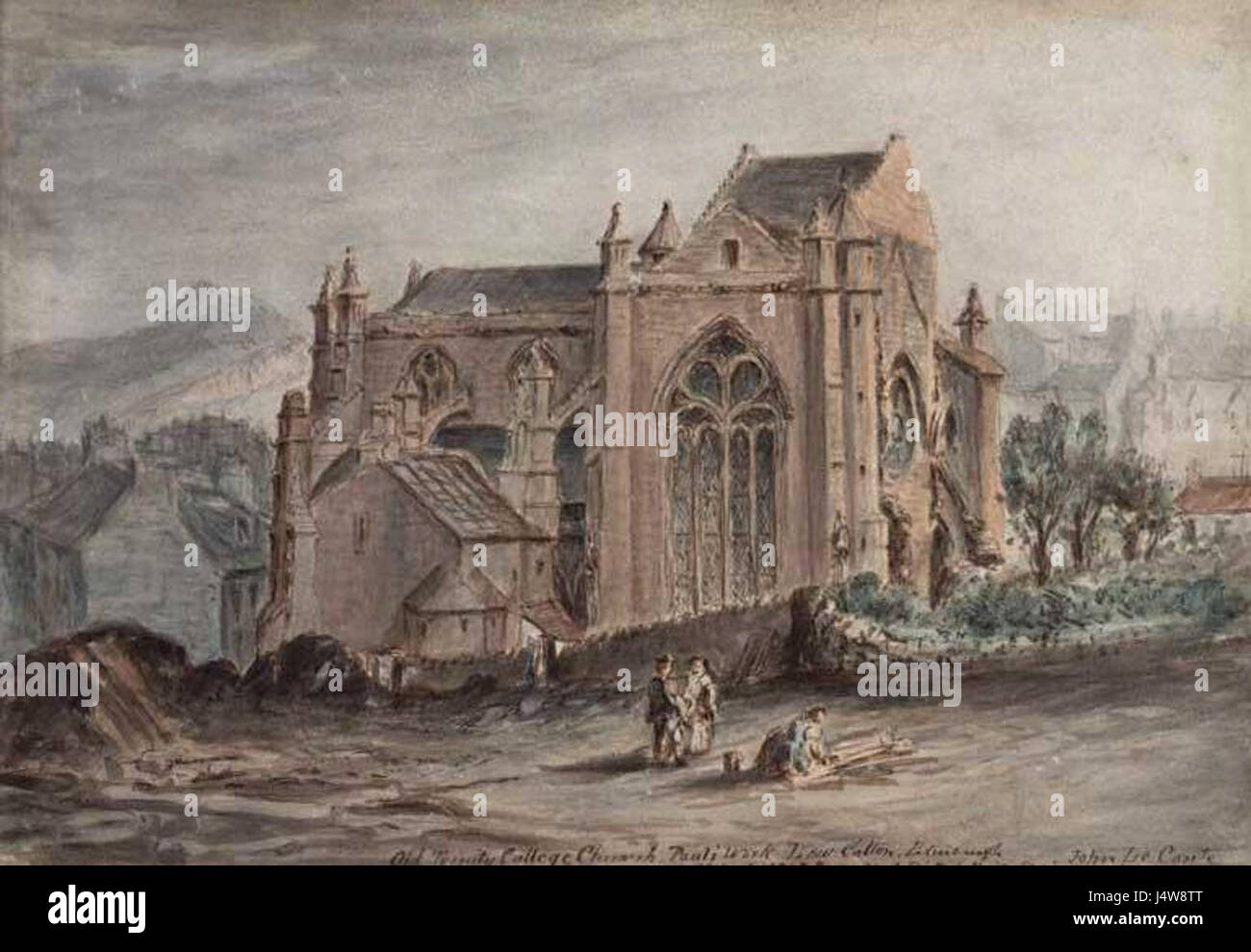 Trinity College Kirk è una chiesa storica situata a Edimburgo, Scozia. Nel corso dei secoli è stato un luogo significativo per eventi religiosi e culturali. Il kirk è un esempio di architettura scozzese, che riflette il patrimonio religioso e storico del paese. Foto Stock