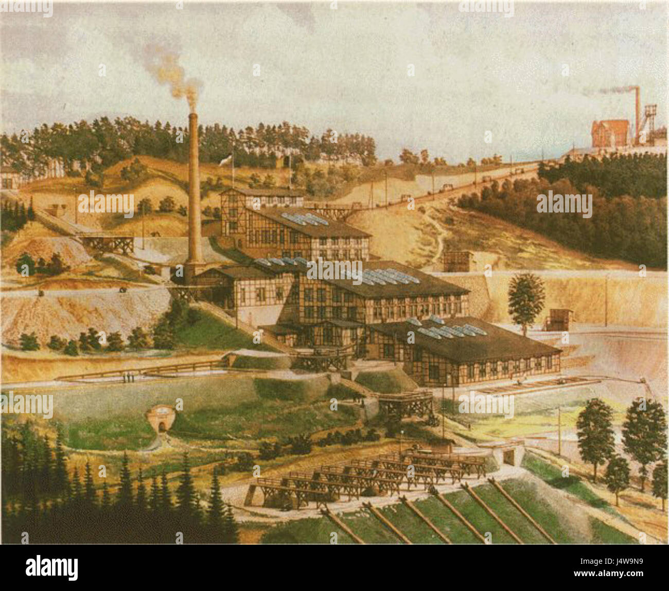 Questo riferimento cita il lavoro di Wilhelm Scheinerâ€™relativo alla Erzaufbereitung (lavorazione dei minerali) a Luederich, un argomento relativo ai processi e agli sviluppi industriali nel 1897. Foto Stock