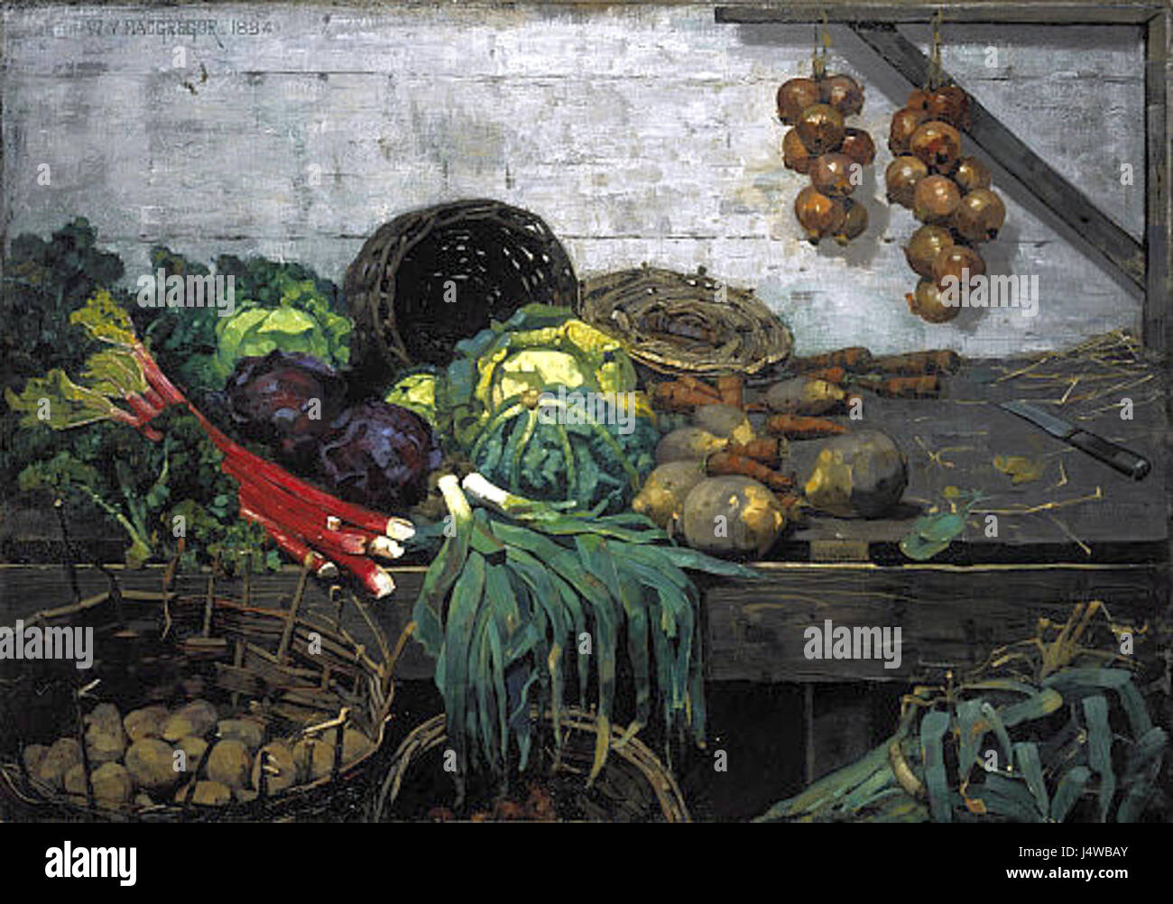 William York MacGregor il vegetale in stallo 1884 Foto Stock