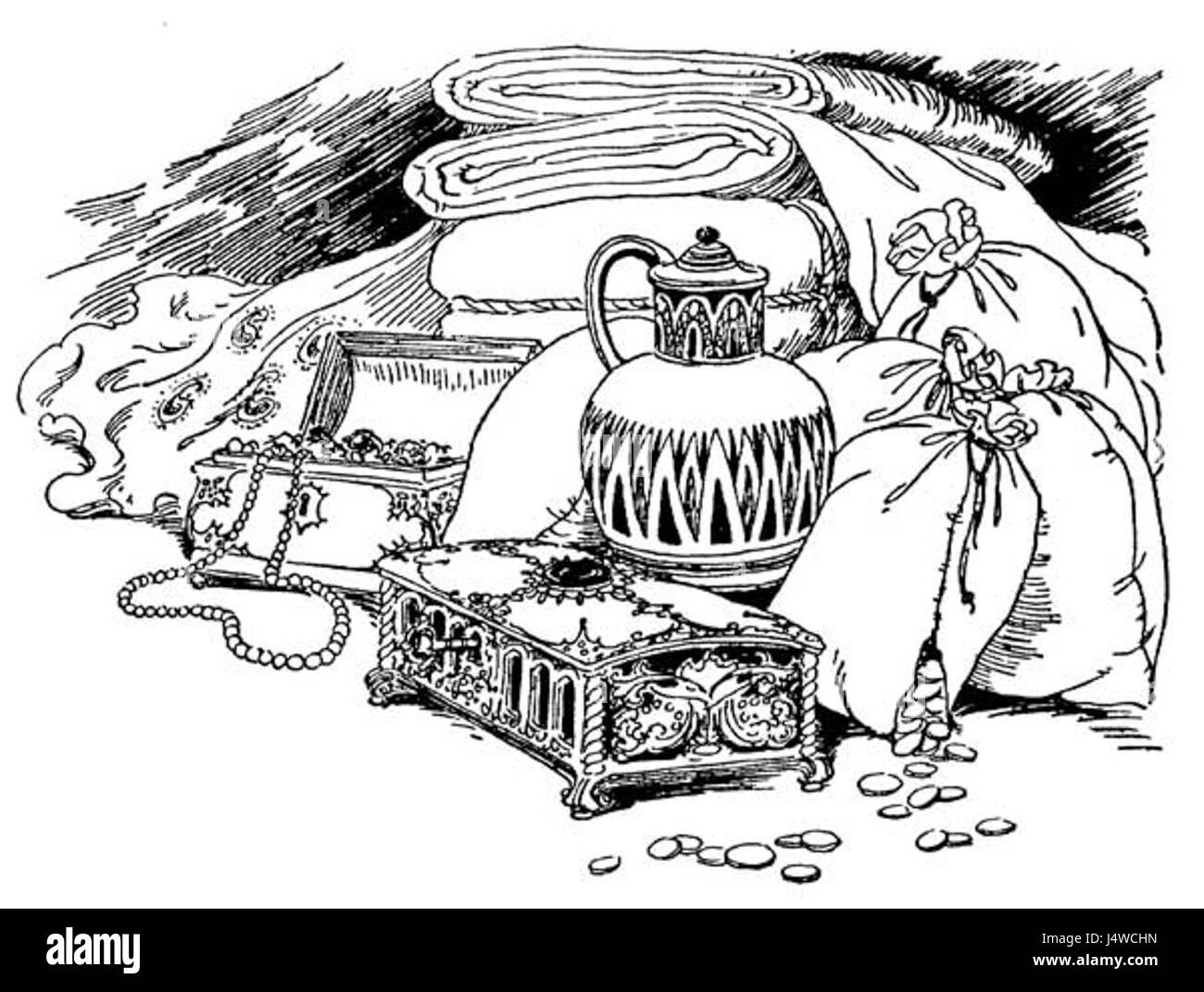 L'Arabian Nights Entertainments illustrartion 6 Foto Stock