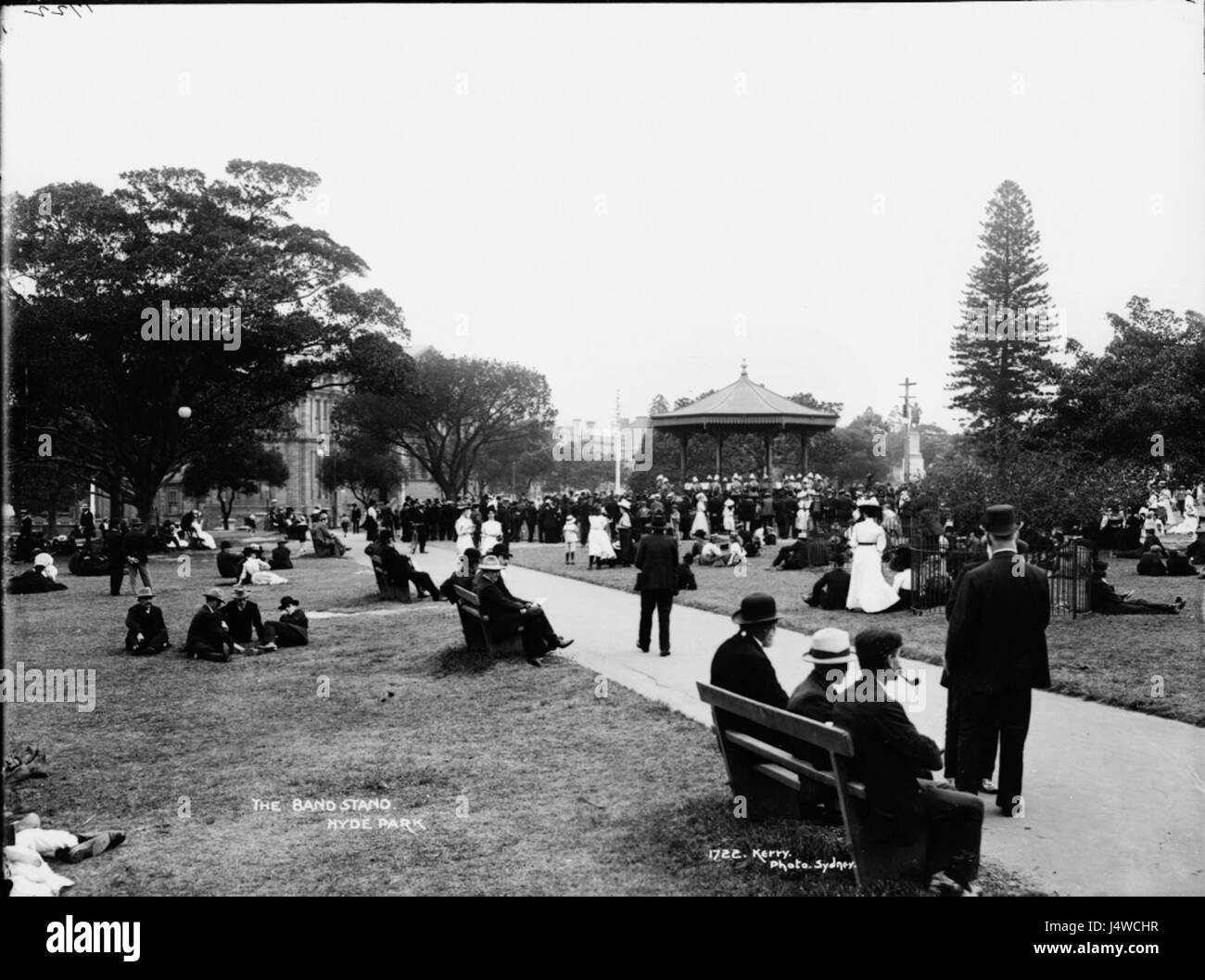 Il Bandstand, Hyde Park dal Powerhouse Museum Collection Foto Stock