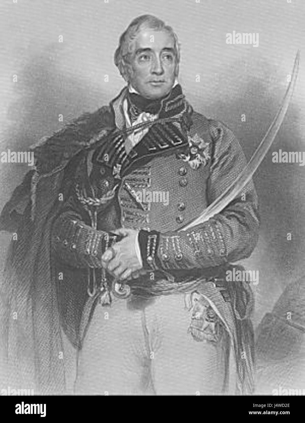 Thomas Graham, i barone Lynedoch (1748â€“1843), è stato un aristocratico, soldato e politico scozzese. Dopo aver ereditato le proprietà della sua famiglia, perseguì una carriera militare, prestando servizio in particolare nelle guerre rivoluzionarie francesi e napoleoniche, inclusa la battaglia di Barrosa nel 1811. In seguito fu nominato Governatore del Castello di Dumbarton e fu Rettore dell'Università di Glasgow. Foto Stock