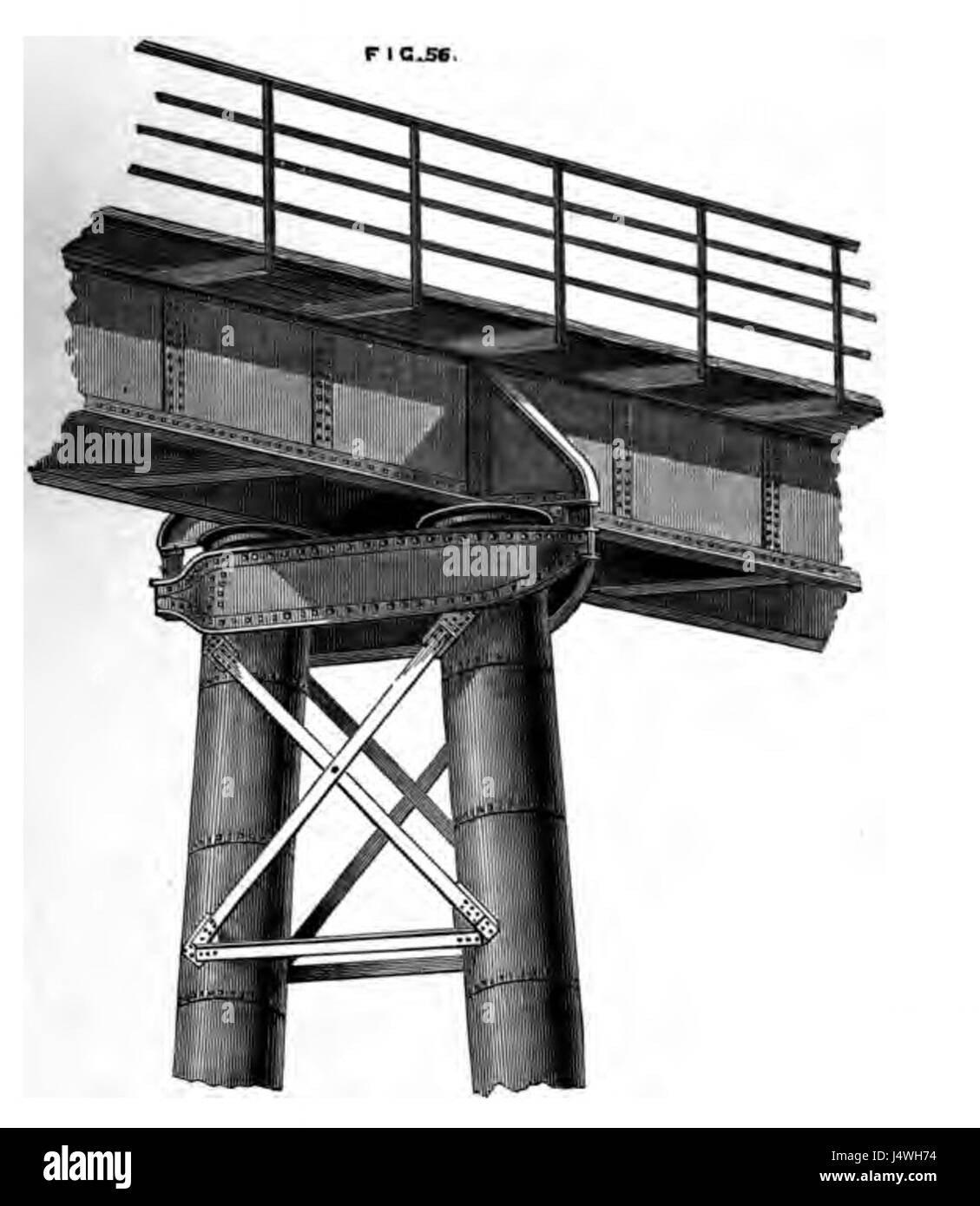 Viadotto, WR & MUR Foto Stock