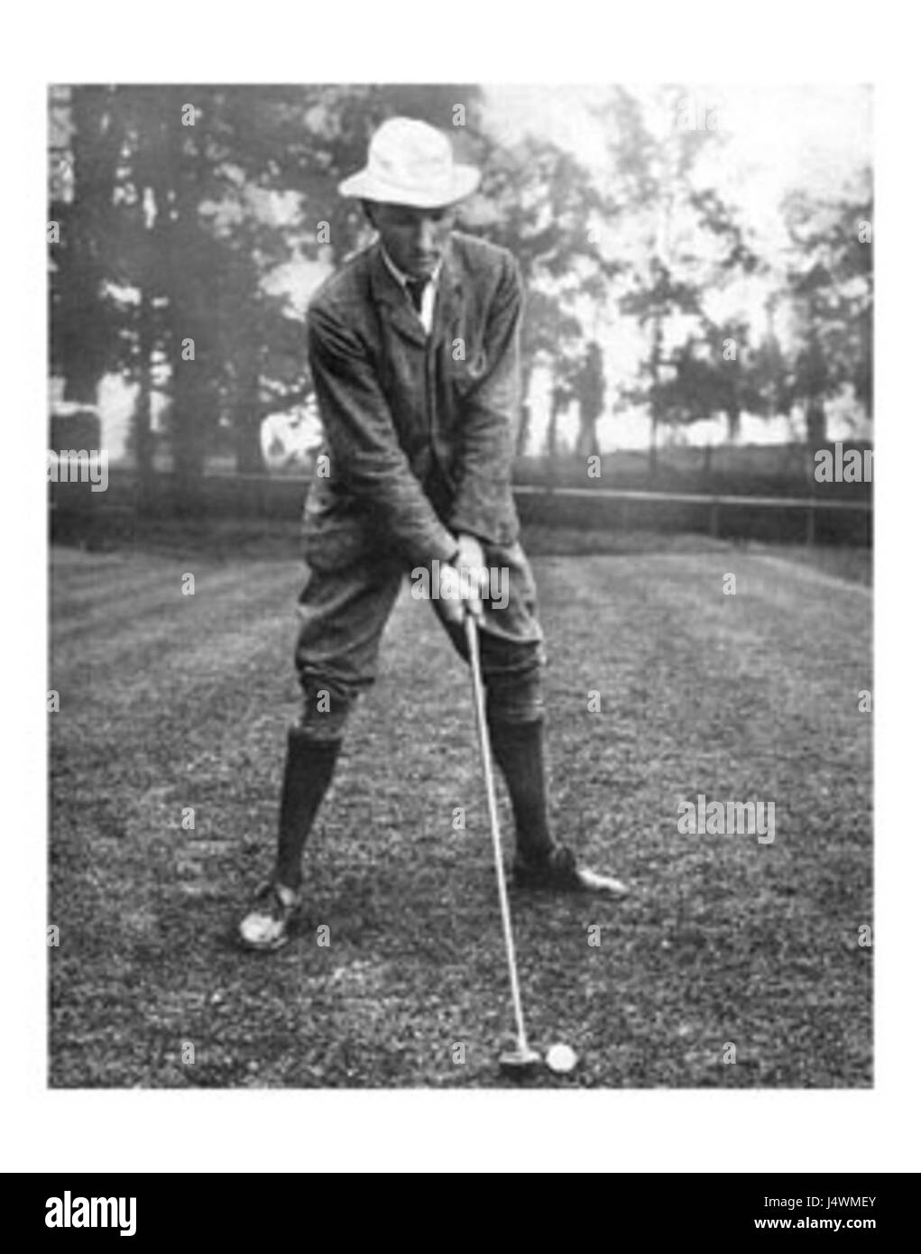 Wingham golfista americano 1896 Foto Stock