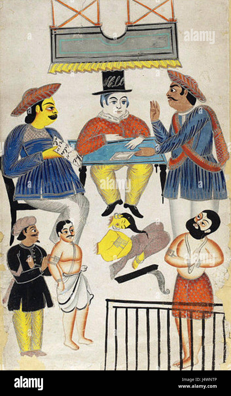 Il processo di Tarakeswar si riferisce a un procedimento legale nell'India coloniale che coinvolge accuse di cattiva condotta o scandalo nella regione di Tarakeswar. I dettagli sulla natura e sull'esito del processo sono limitati senza ulteriori contesti. Foto Stock