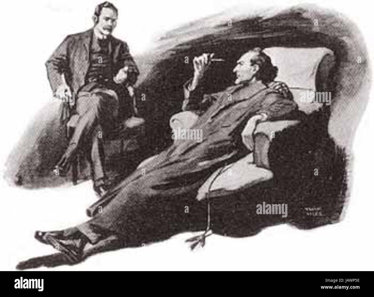 "The Adventure of the Retired Colourman" è uno dei racconti della serie "Sherlock Holmes" di Sir Arthur Conan Doyle. Presenta il famoso detective che risolve un caso che coinvolge un uomo d'affari in pensione e un complesso mistero. Foto Stock