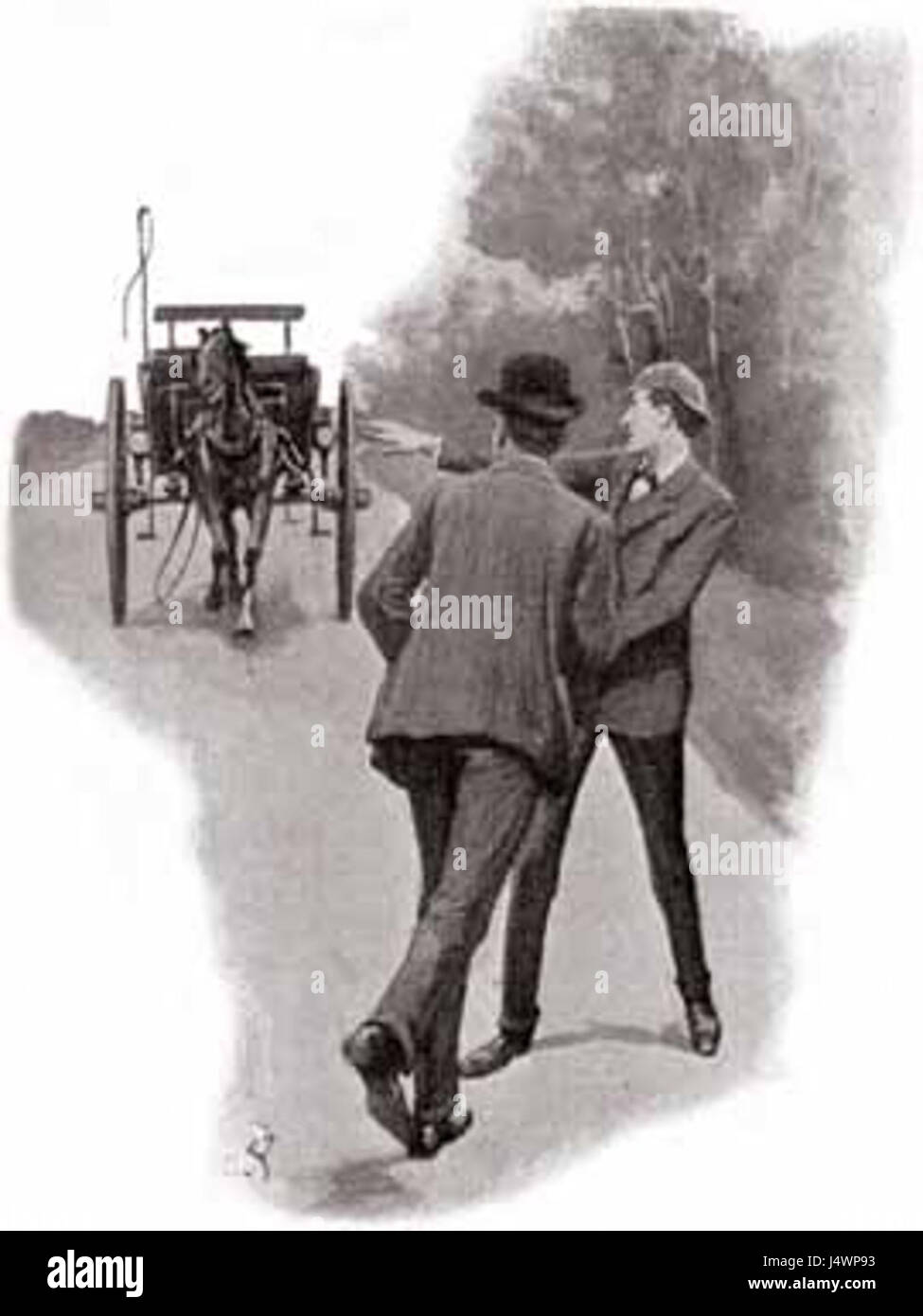 The Adventure of the Solitary Cyclist è un racconto di Sherlock Holmes di Sir Arthur Conan Doyle. Il riferimento '046468' potrebbe riguardare una specifica edizione o pubblicazione di questo racconto, che segue l'indagine di Holmes su una donna misteriosa ciclista e la sua situazione pericolosa. Foto Stock