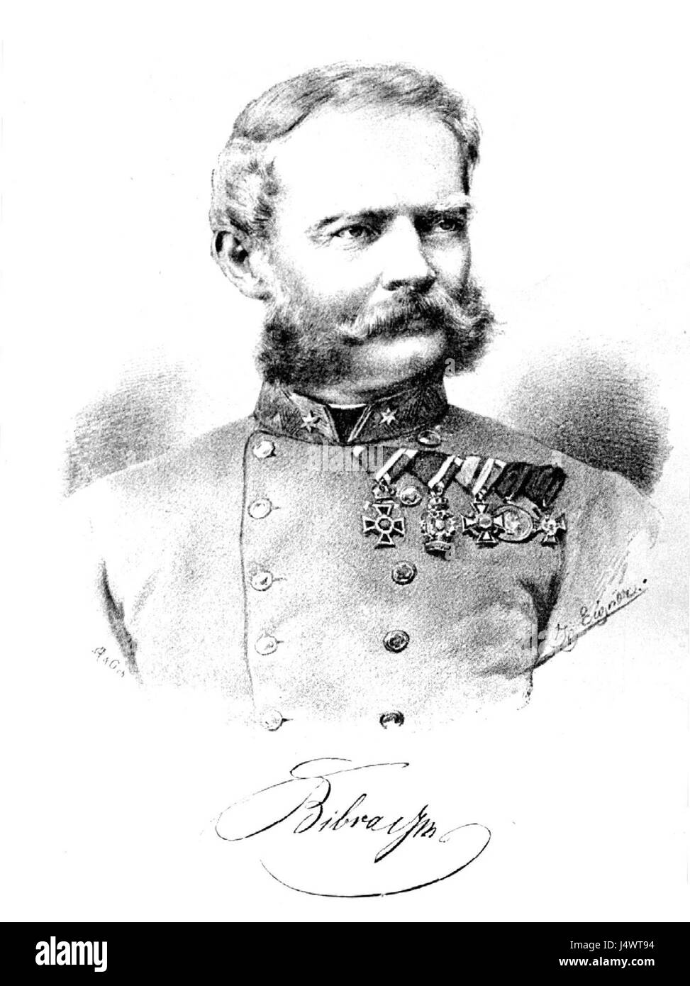 Wilhelm Franz von B è forse una figura storica o un artista, con opere o stampe che rappresentano periodi o stili specifici, offrendo una visione dei contesti storici o dei movimenti artistici. Foto Stock