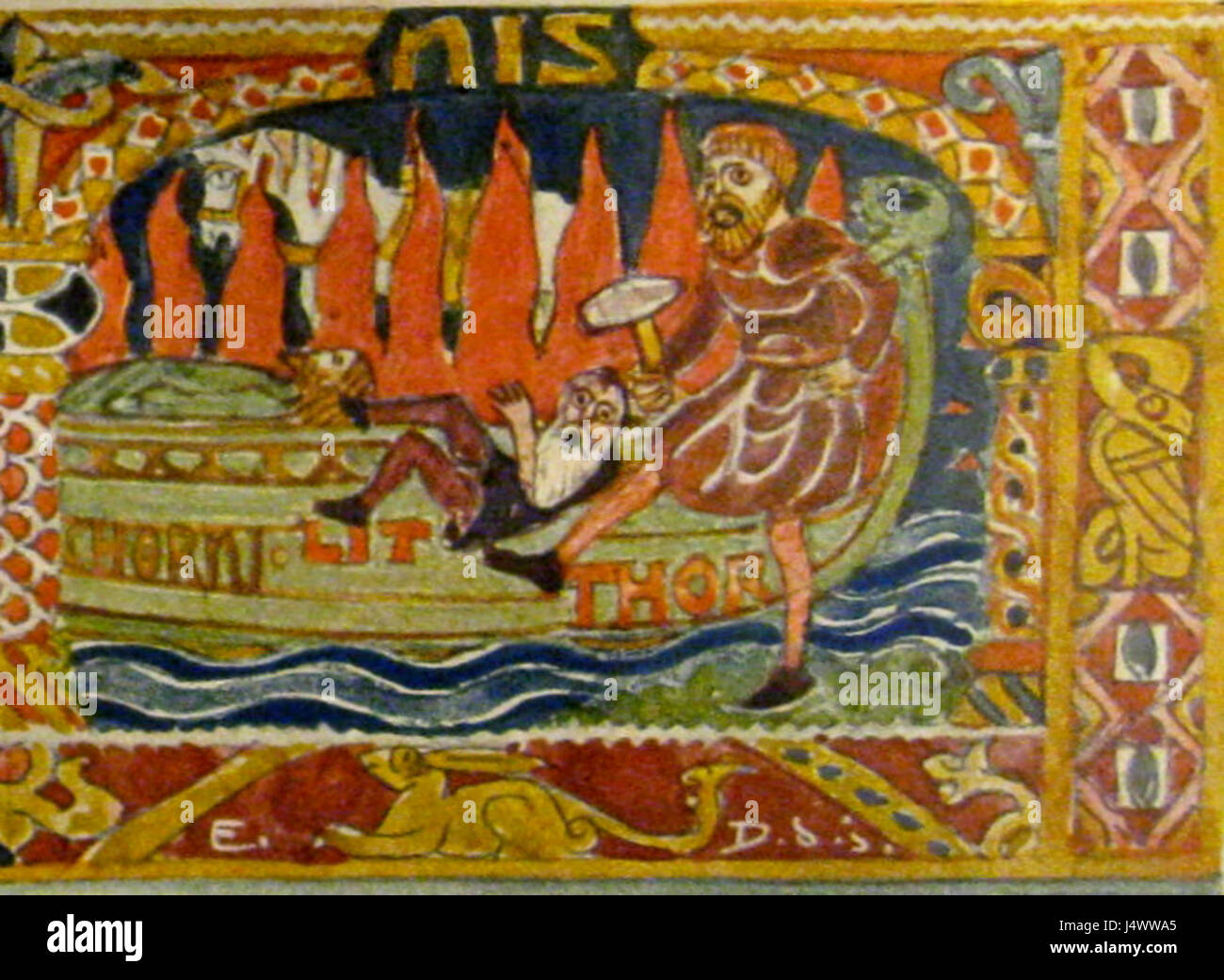 Thor prende il Litr Foto Stock