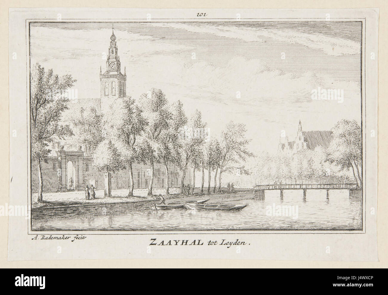 Zaayhal tot Leyden 1725 Foto Stock