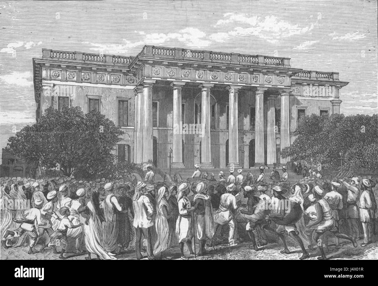 Il Municipio, Calcutta dal Illustrated London News, 1876 Foto Stock