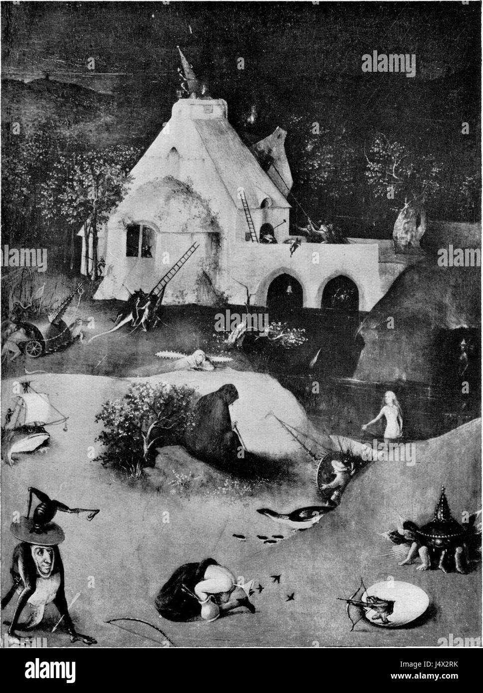 La tentazione di Sant'Antonio, dipinta da Vermeylen nel 1939, è un'opera notevole tenuta dalla National Gallery of Canada. Il pezzo cattura la leggendaria storia dei processi spirituali di Sant'Antonio, raffigurando immagini vivide e simbolismo drammatico. Foto Stock