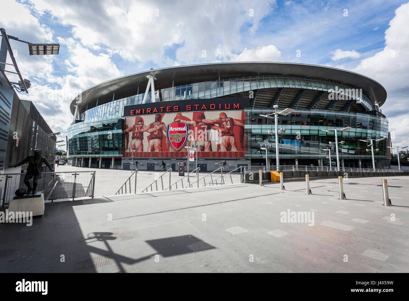 EMIRATES Stadium di Londra, Inghilterra del XIX AUG 2015:-Emirates Stadium casa dell'Arsenal Football Club Foto Stock
