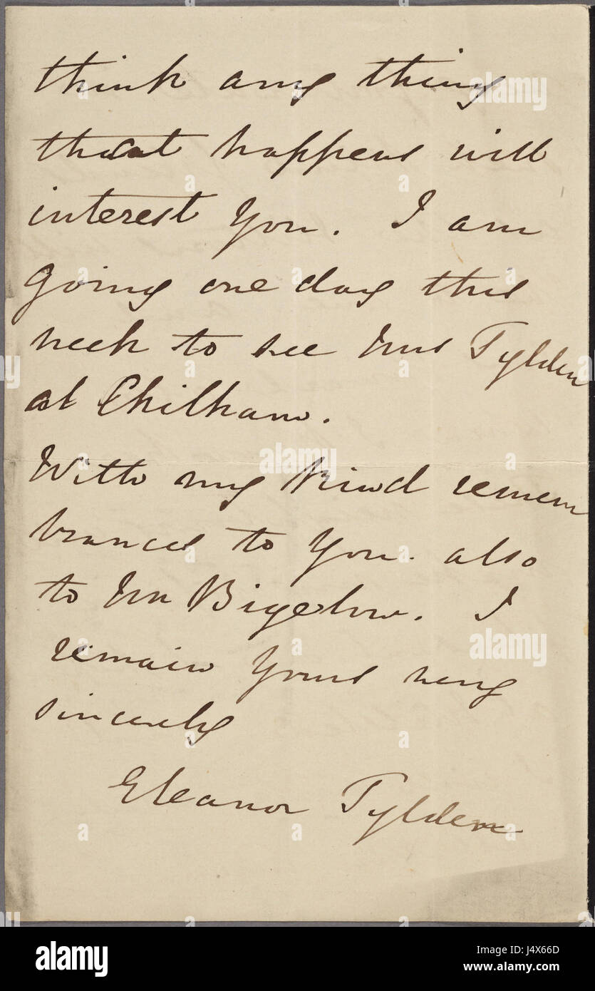 Una figura storica, Elanore Tylden, con un'immagine non datata nella collezione della New York Public Library. Foto Stock