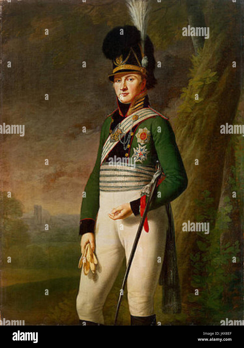 Wilhelm von Kobell Ludwig I. als Kronprinz Foto Stock