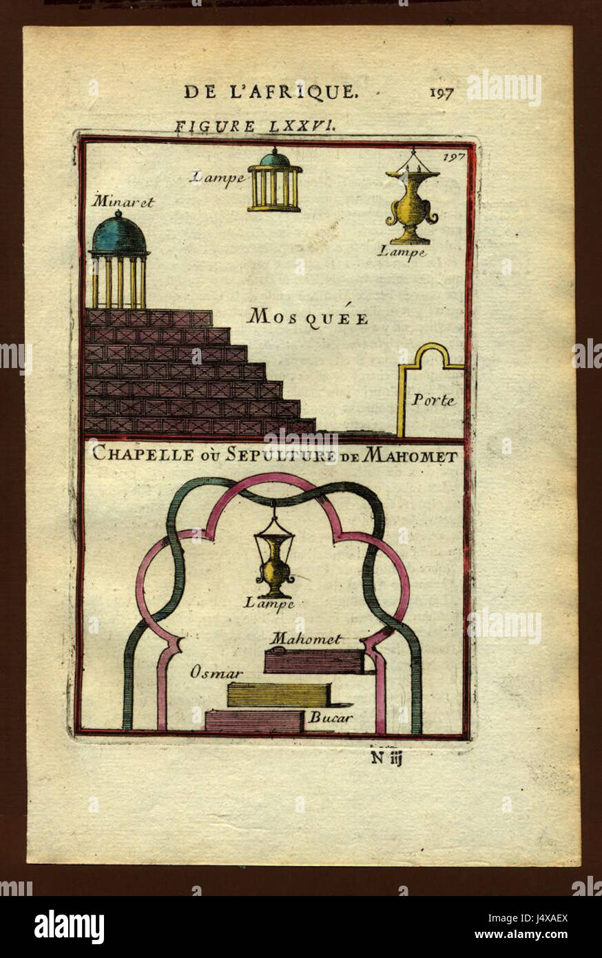 Vista della tomba del profeta Maometto, 1683 Foto Stock