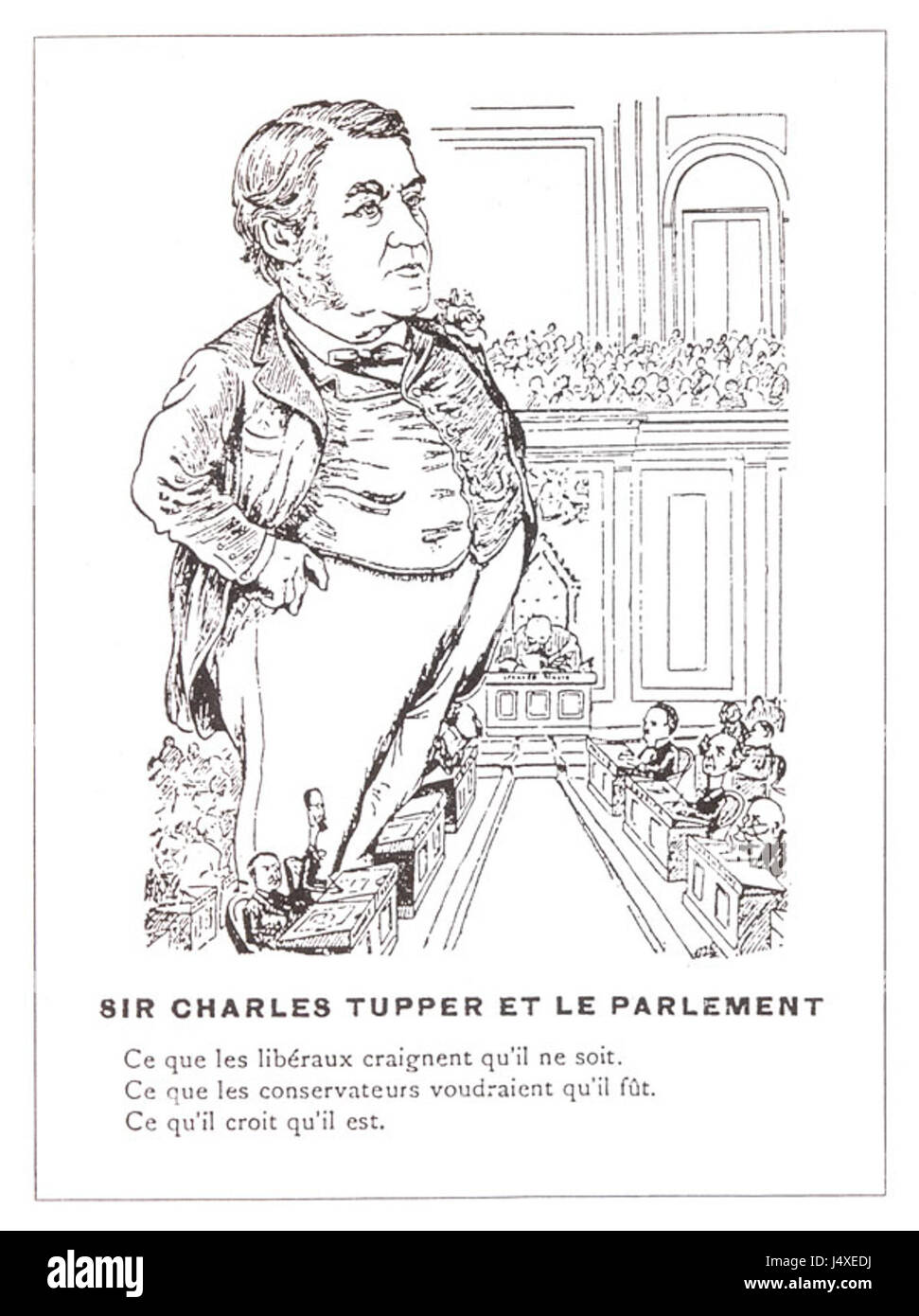 Questo si riferisce a un cartone animato o a un'illustrazione creata da Tupper, un artista o fumettista. Ulteriori dettagli descriverebbero lo stile, il soggetto e il significato storico dell'opera. Foto Stock