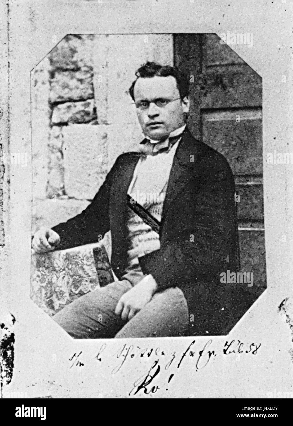 Unbekannter Fotograf Wieland Hopf Salzpapierabzug um 1858 Foto Stock