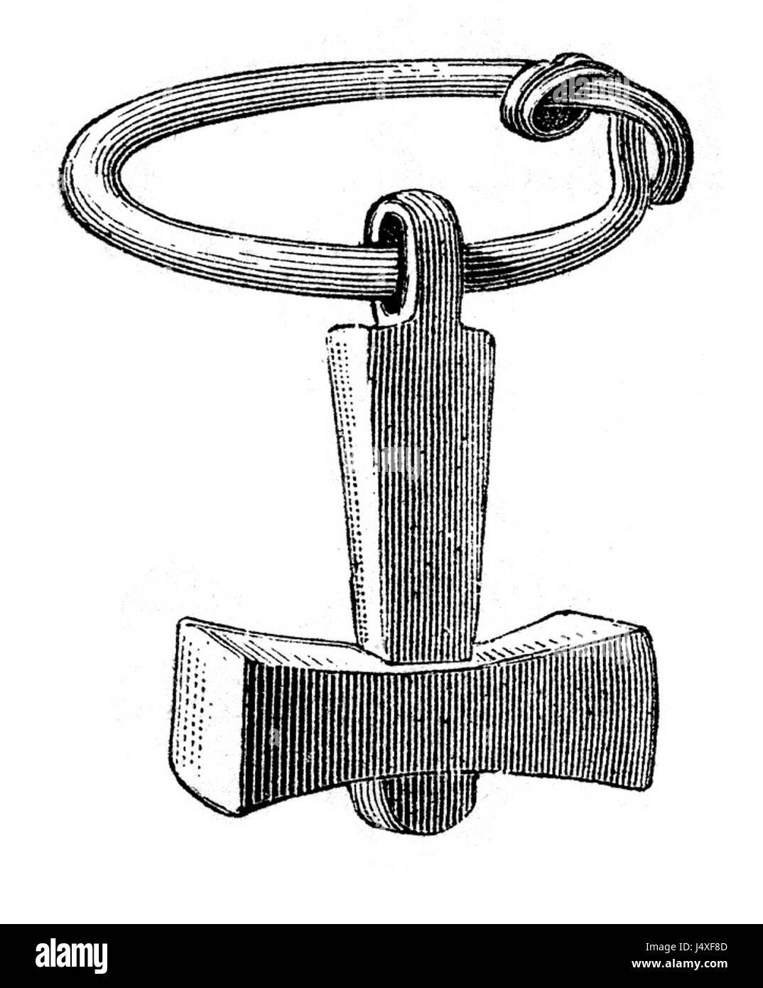 Montelius Torshammare 1877 s348 fig404 Foto Stock