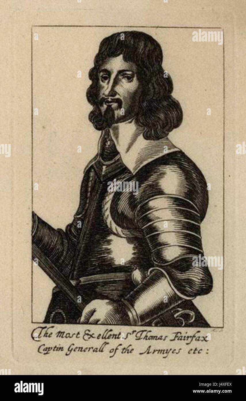 La più eccellente Thomas Fairfax Foto Stock