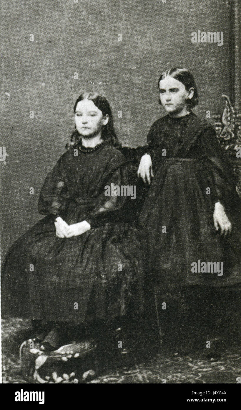 "Willis Children" (1863) è un'opera d'arte che raffigura un gruppo di bambini, evidenziando l'innocenza e la semplicità dell'infanzia. Il pezzo cattura un momento di gioia e innocenza giovanile, mostrando la rappresentazione dei bambini dell'epoca. Foto Stock