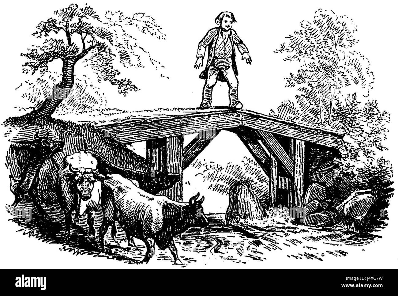 Vilhelm Pedersen, 0k 08 ubt è un disegno dell'artista danese Vilhelm Pedersen, risalente al XIX secolo. L'opera fa parte di una serie di illustrazioni di Pedersen, noto per il suo stile dettagliato ed espressivo. Foto Stock
