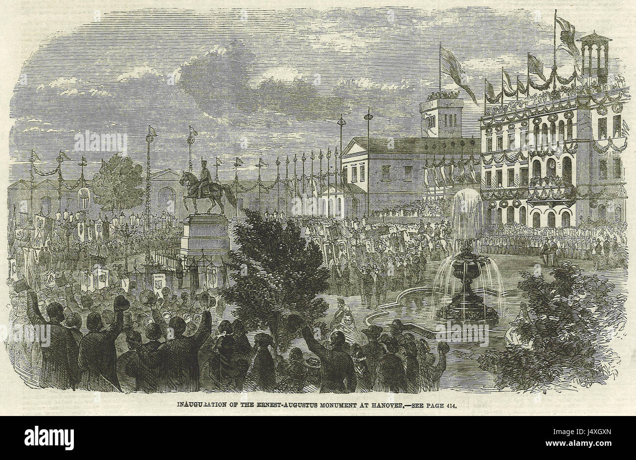 Il Illustrated London News 1861 10 19 fianco 407 Supplemento il taglio Foto Stock