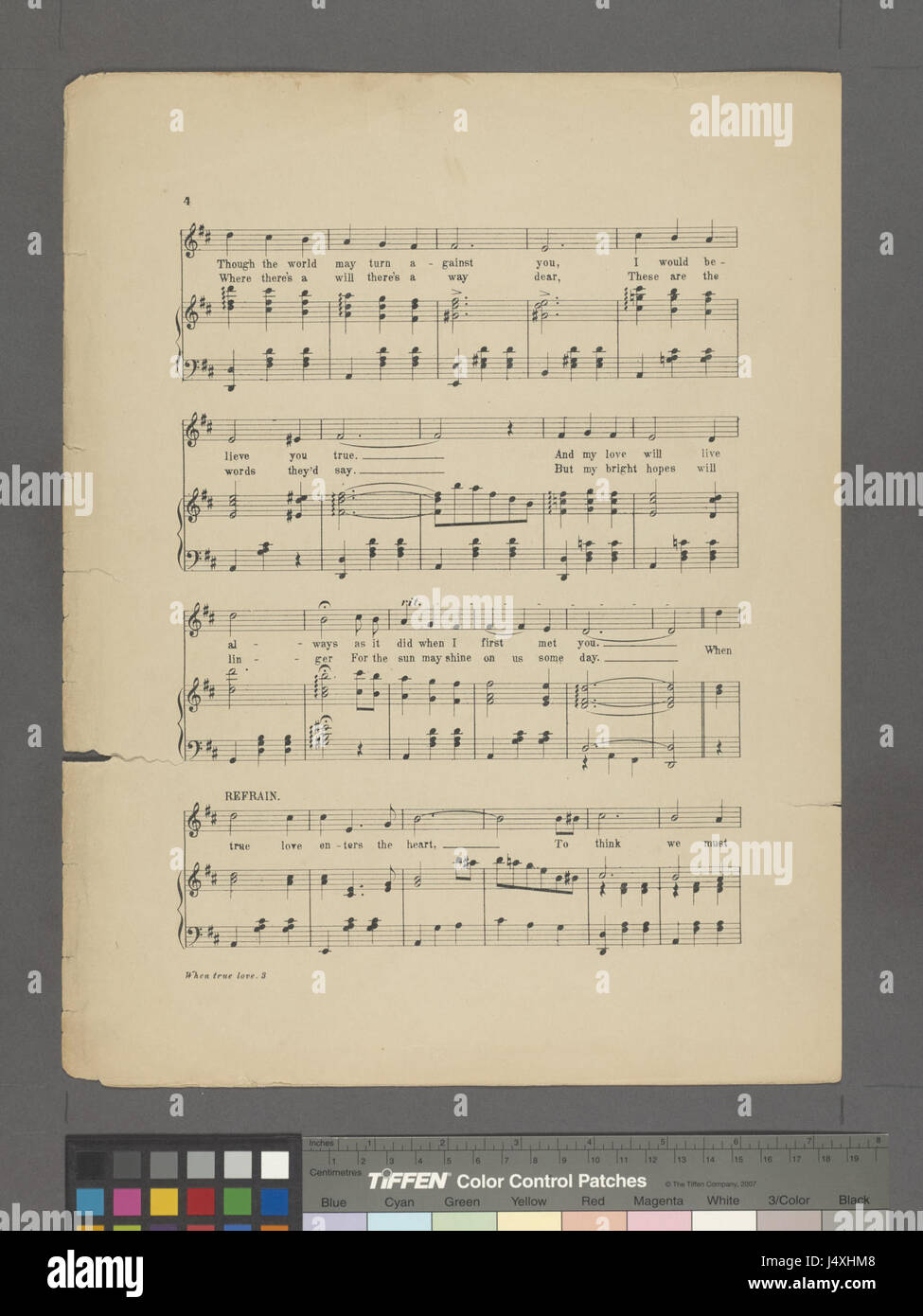 "When True Love Entiters the Heart" è un pezzo della collezione NYPL, che riflette temi di amore e passione. Esamina l'effetto trasformativo dell'amore genuino sull'anima umana. Foto Stock