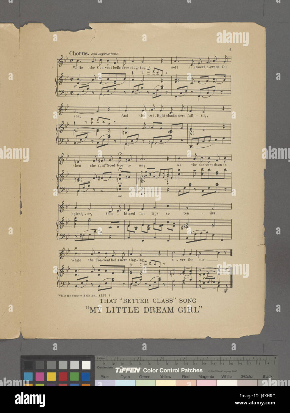 Il titolo si riferisce a un'opera storica o artistica, probabilmente riferita a un momento in cui suonavano le campane del convento, forse simboleggiando un evento significativo, catturato in un contesto storico o artistico. Foto Stock