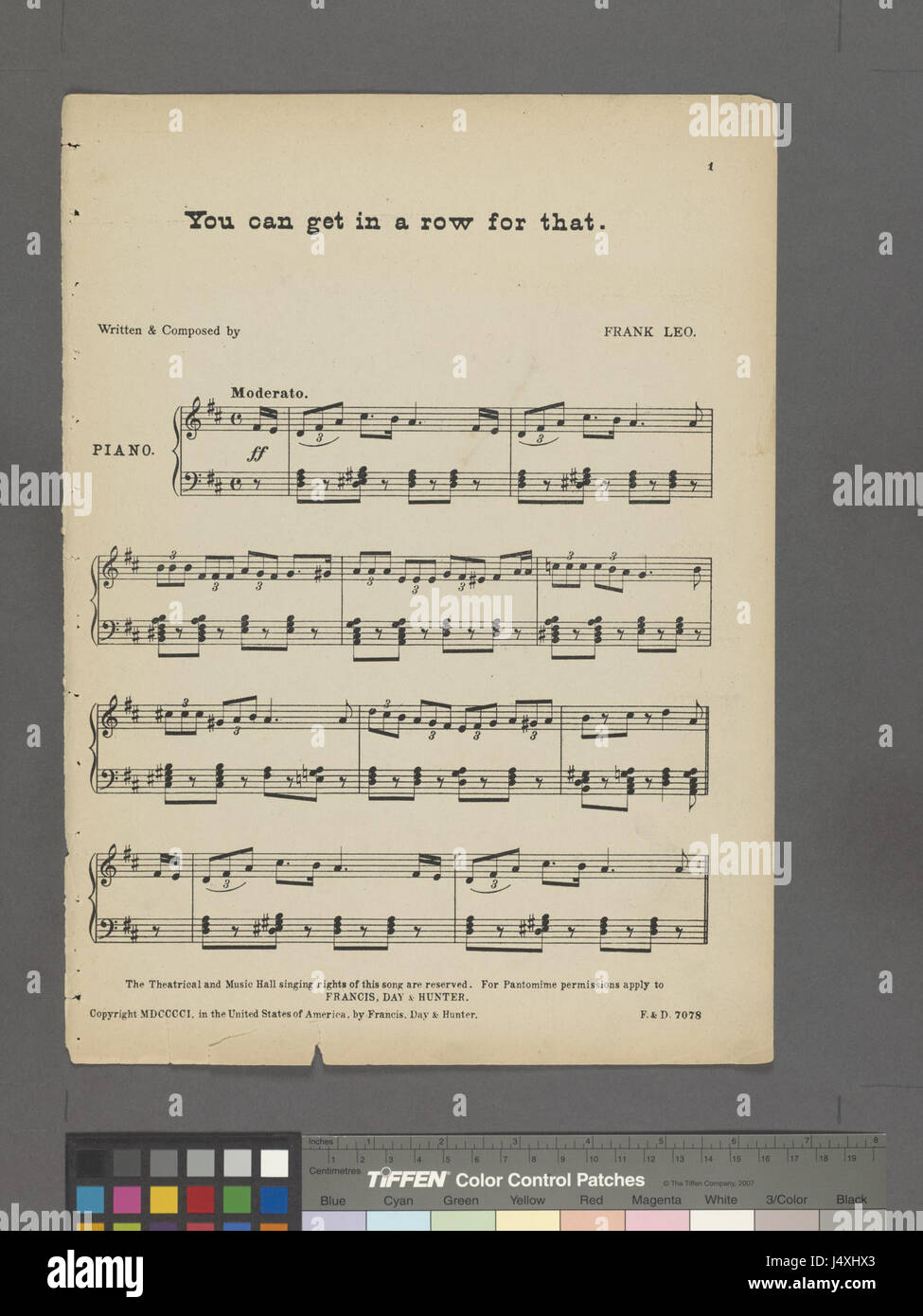 Questa immagine, intitolata "You CAN get in a Row for that", tratta dalla collezione pubblica di New York LibraryÂ, raffigura il dio greco Ade in un'opera del 1936. Il pezzo probabilmente esplora temi della mitologia, della morte e dell'oltretomba, riflettendo interpretazioni artistiche della mitologia greca all'inizio del XX secolo. Foto Stock