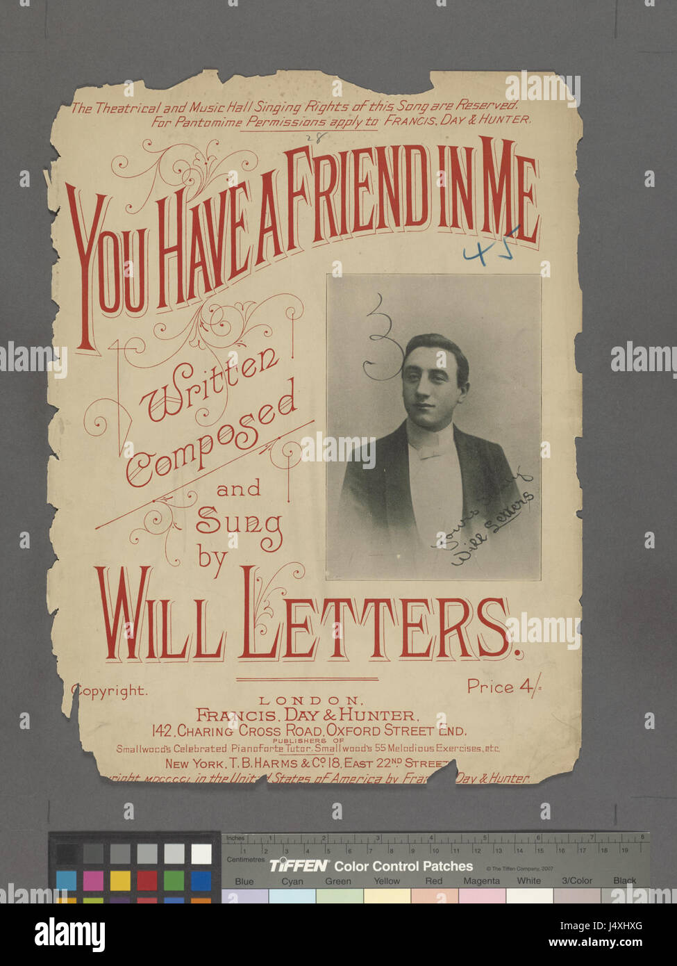 Fotografia o documento intitolato "You have a Friend in me", con riferimento a NYPL Hades, probabilmente una biblioteca o una raccolta di archivio. Foto Stock Fotografia o documento intitolato "You have a Friend in me", con riferimento a NYPL Hades, probabilmente una biblioteca o una raccolta di archivio. Foto Stock