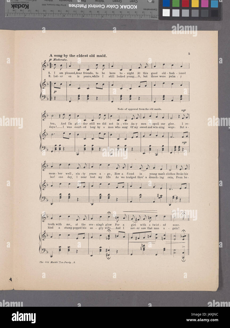 Il vecchio cameriere' tea party (NYPL ADE 1932193 1995096) Foto Stock