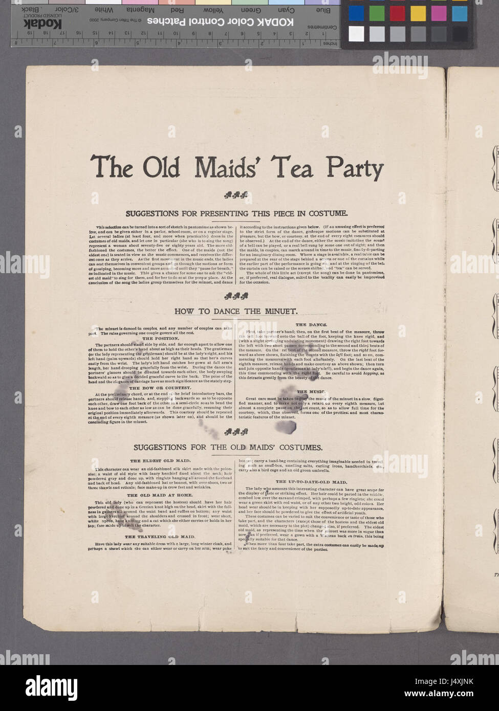 Il vecchio cameriere' tea party (NYPL ADE 1932194 1995101) Foto Stock