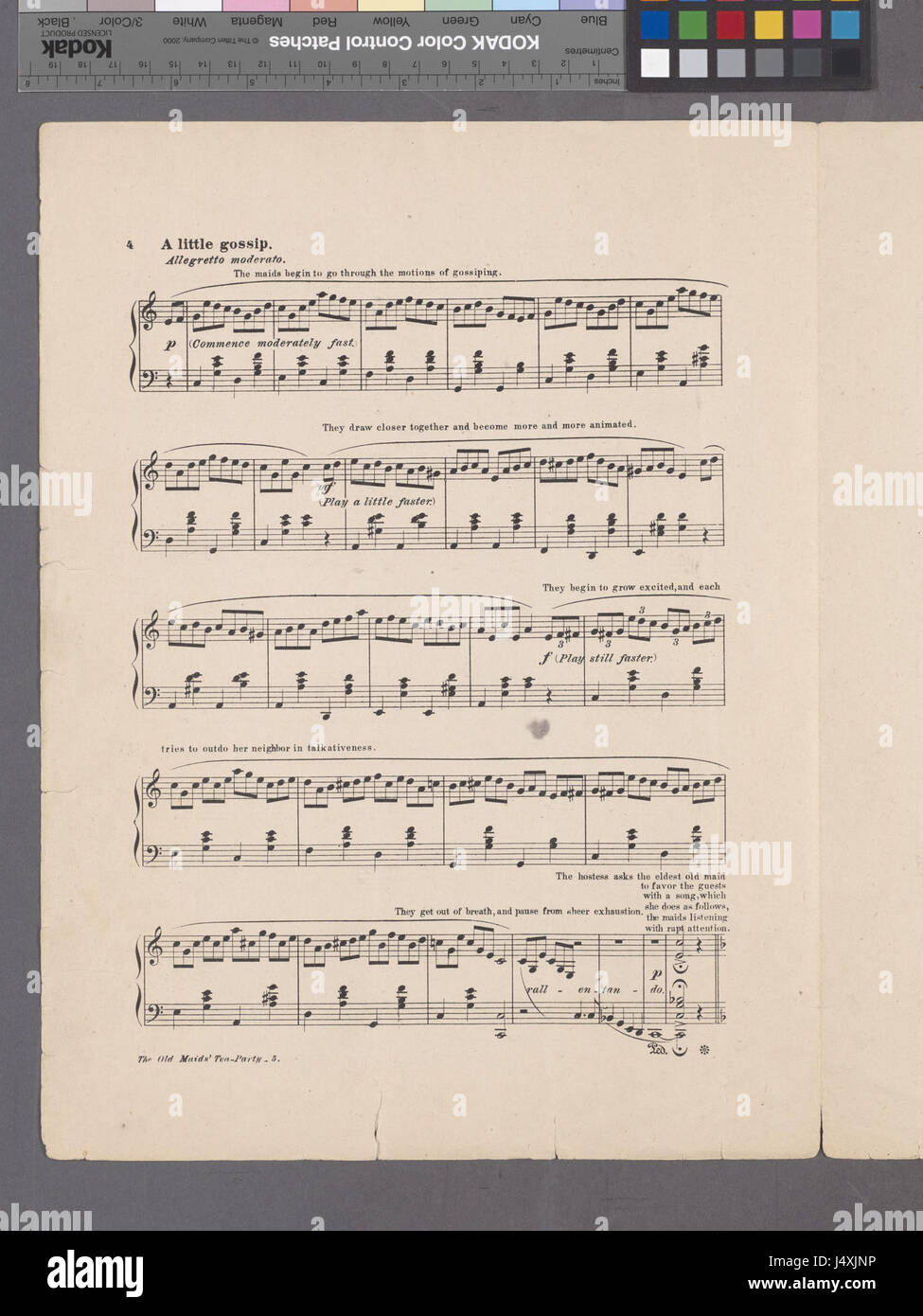 Il vecchio cameriere' tea party (NYPL ADE 1932194 1995103) Foto Stock