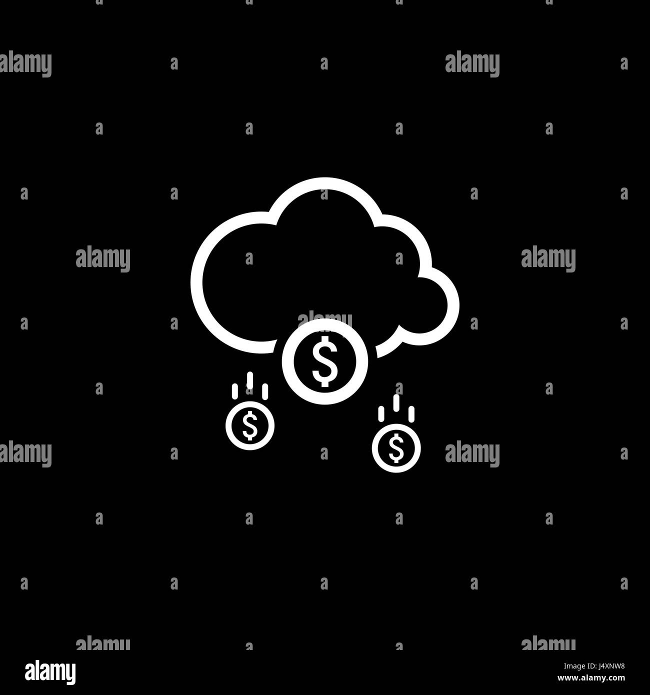 Fare Soldi Icona. Il concetto di business. Design piatto. Illustrazione Vettoriale